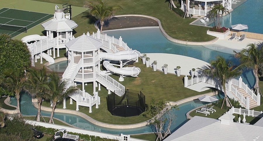 La casa con piscina enorme de Céline Dion